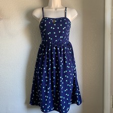 Women’s Old Navy Casual Summer Dress Navy Blue w/ Hearts, Size 2
