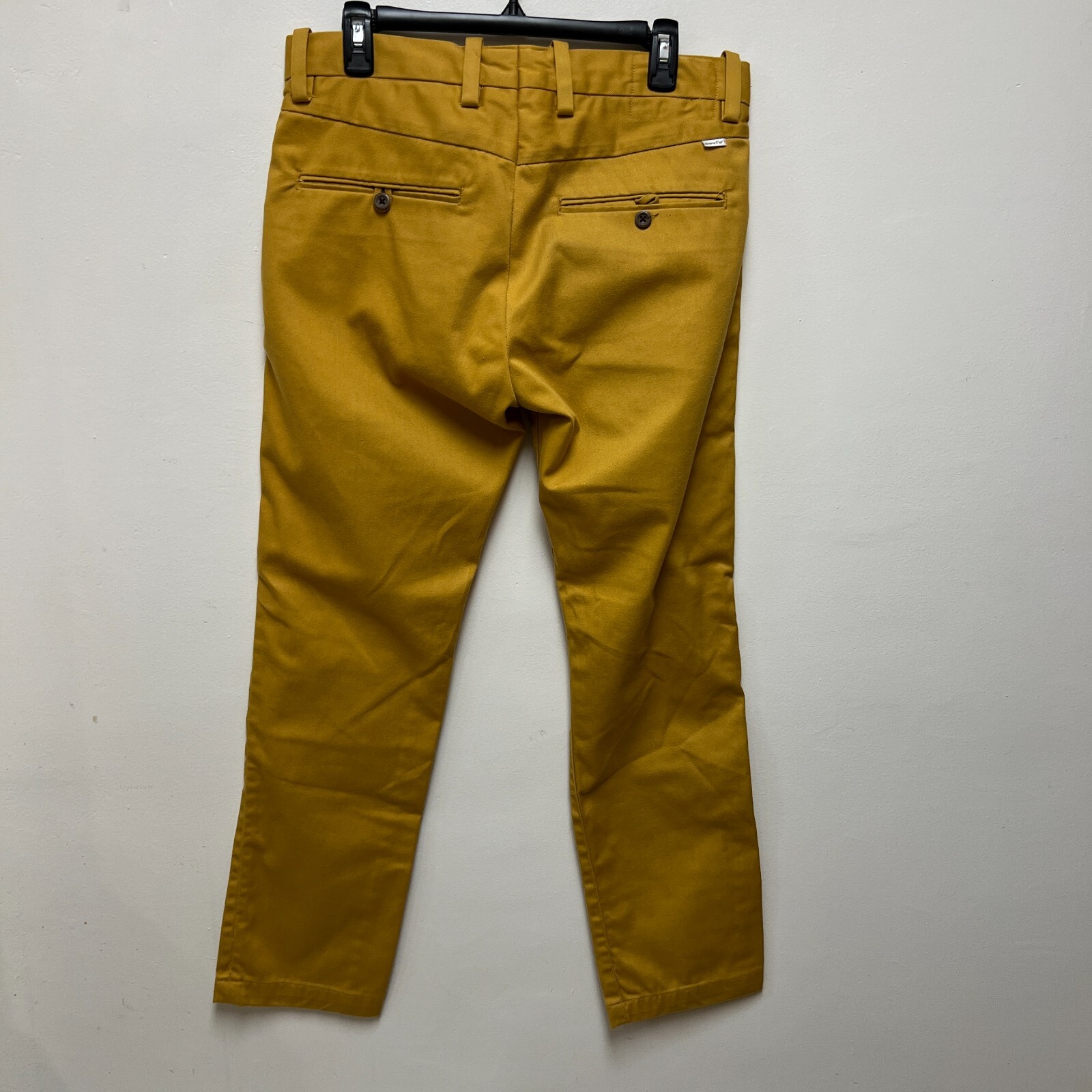 Levi’s 511 Men’s Slim Fit Yellow Pant Slacks 65percent Polyester 35percent Cotton RARE 32x30 image 3
