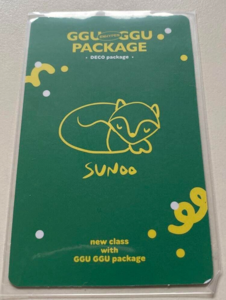 ENHYPEN Sunoo GGU GGU PACKAGE DECO package 2021 official Random