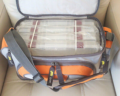 Plano Fishing Tackle Carry Bag w/ 4 Utility Lures Large Storage Boxes - 4672