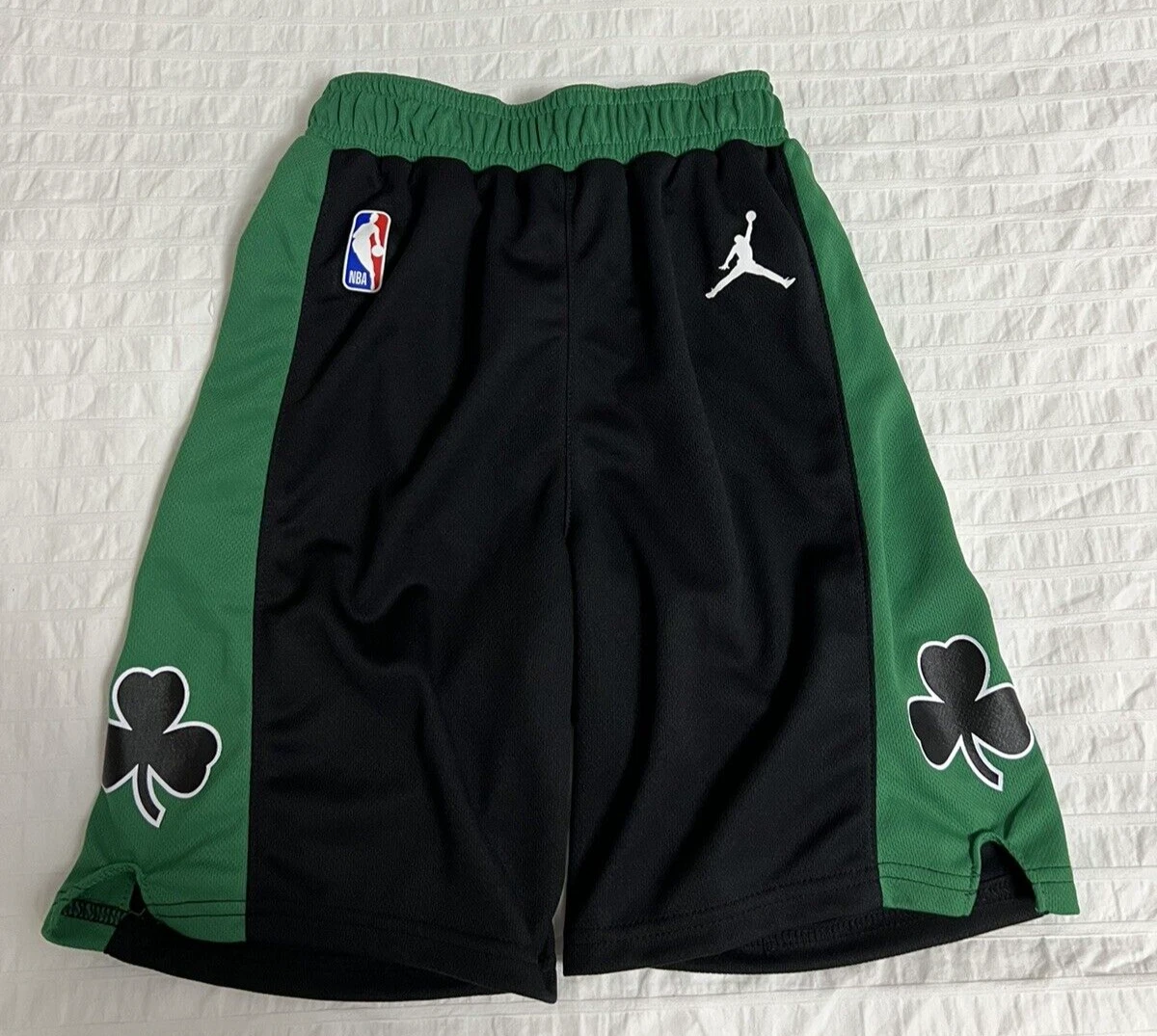 Jordan Boston Celtics NBA PRESCHOOL BOYS SIZE LARGE 7 Swingman Black Shorts
