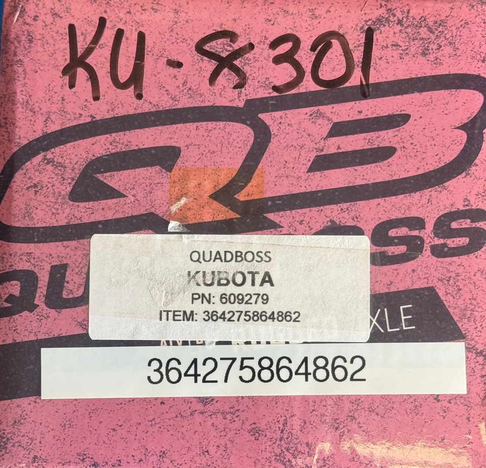 ¡NUEVO! EJE DELANTERO QUADBOSS para KUBOTA RTV1100/RTV900 UTV TR6-KU-8-301 Foto 3 de 3