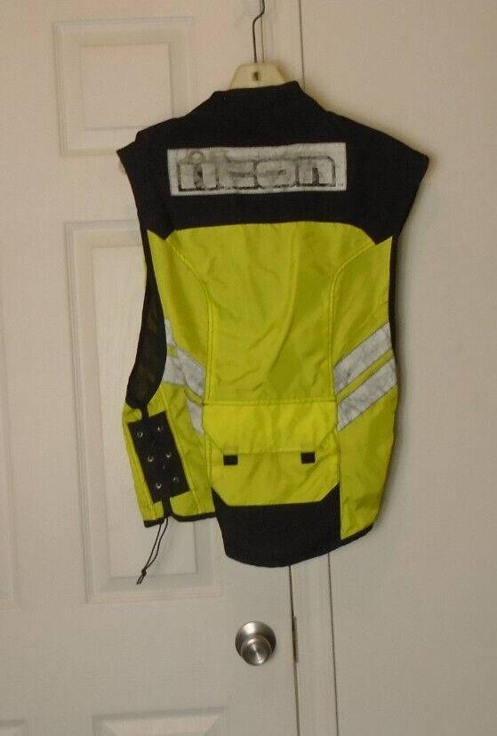 Icon Motorsports Mil-Spec Mesh Vest Motorcycle Riding Vest Orange