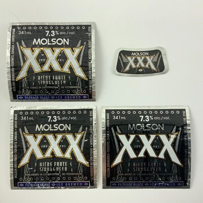 Molson XXX Strong Beer Label Molson O'Keefe Canada AA896 | eBay