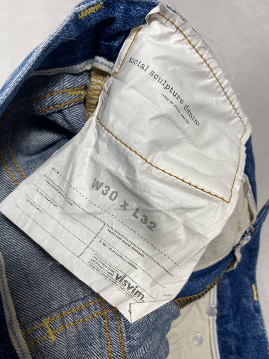 Visvim Social Sculpture 04D5 denim jeans size 30 | eBay