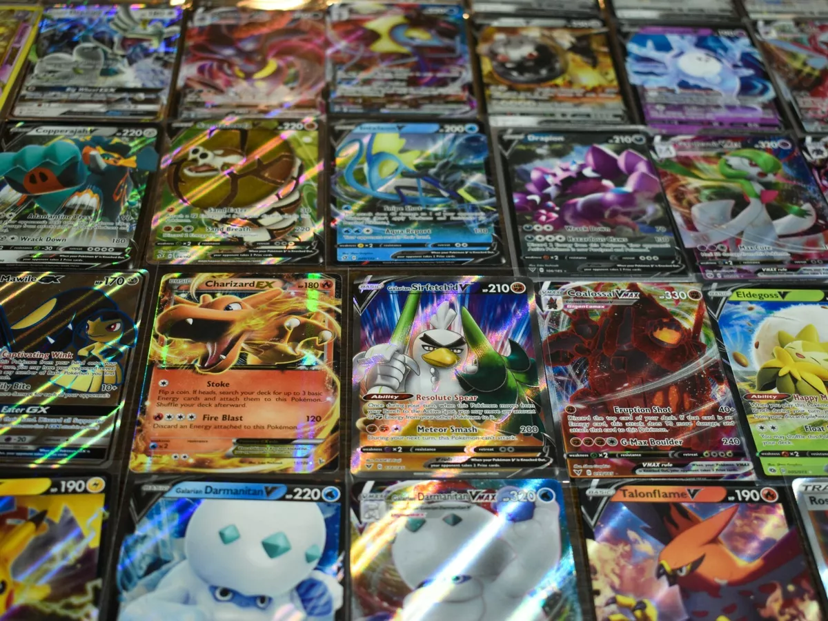 Pokemon Card Lot 100 OFFICIAL TCG Cards Ultra Rare Included - GX