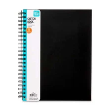 SKETCH DRAWING PAD 12" X 9" Spiral Bound 75 Sheets Acid Free Premium Paper