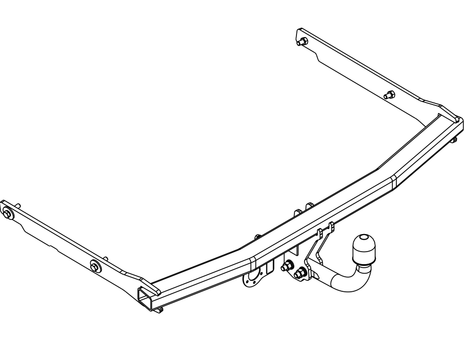 Attelage Rigide Avec Kit électrique 7 Broches Pour Ford EcoSport II (11/2017+) - Charge Max 85 Kg, Homologué UE - 6