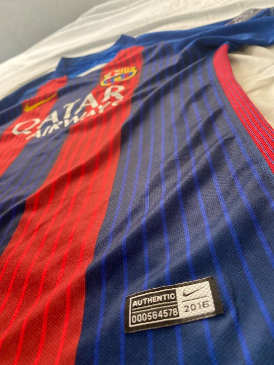 美品　Nike FC Barcelona (A)チャンピオンカップ2016ユニ Trikot Nike FC Barcelona 2016-2017 Away Q WC Neymar Jr 11