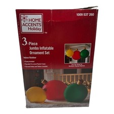Home Accents Christmas 3 Pc Jumbo Inflatable Ornament Set Christmas Can Be Hung