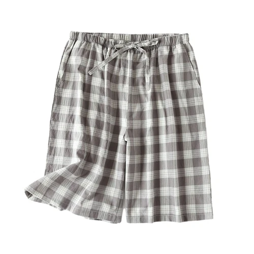 Men's Plaid Sleep Shorts Soft Comfy Drawstring Pockets Cotton Pj Pajama Bottoms - Picture 12 of 24