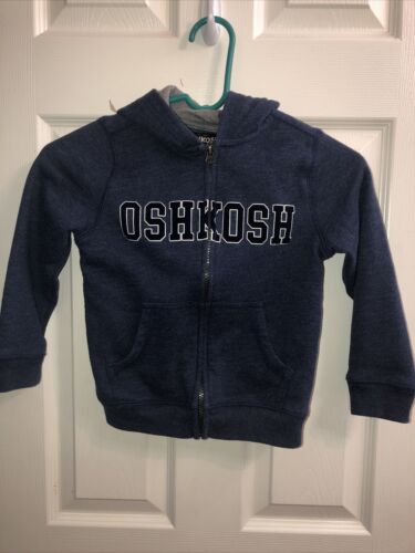 oshKosh blue hoodie size 6 GUC - Foto 1 di 3