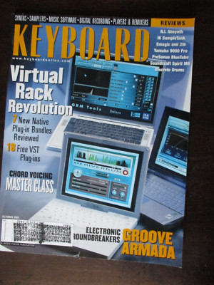 KEYBOARD MAGAZINE OCTOBER 2001 VIRTUAL RACK REVOLUTION CHORD VOICING GROVE ARMAD