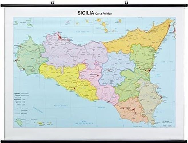 Libri Sicilia - Scolastica, Carta Fisico/Polit