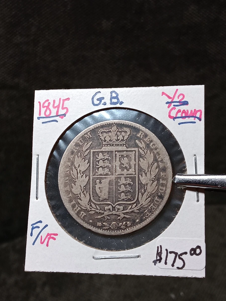 1845 Year UK Half Crown Coins for sale | eBay