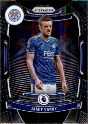 2021-22 Panini Prizm Premier League #28 Jamie Vardy Leicester City