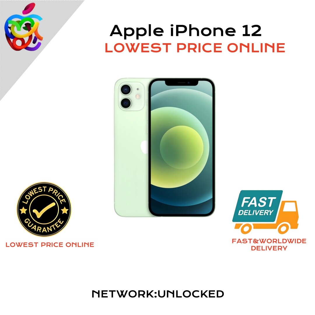 Apple iPhone 12-64GB-6.1'' HD Display Front 12MP Rear 12MP-Unlocked #jDA