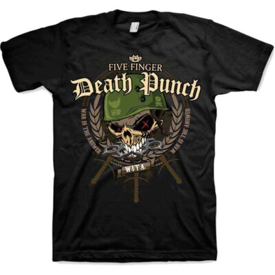 Five Finger Death Punch No Regrets Mujer Camiseta Negro Vorne Bedruckt, Hinten Bedruckt Regular