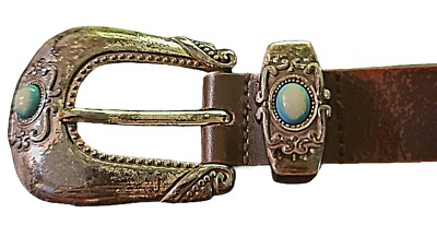 Steve Madden Brown Leather Belt Large