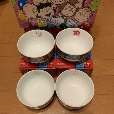 Kfc X Peanuts Snoopy 70th Anniversary Model Japan Limited Bowl 4set New Ebay