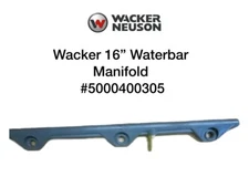 Wacker OEM 16" Compactor Spray Bar or Waterbar for WP1550 WP1550AW 5000400305