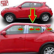 Chrome Pillar Trim For Nissan Juke 11-19 10pc Set Door Cover Mirrored Post