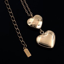 316 Stainless Steel Diamond cut Set Heart shape necklace  Earring