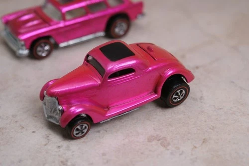 Restored Hot Wheels Redline -Classic '36 Ford Coupe - Hot Pink!! Free Shipping!!