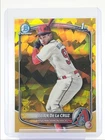 ELIAN DE LA CRUZ 2025 BOWMAN CHROME 1ST SAPPHIRE GOLD REFRACTOR /50 Q1867