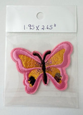 Various Embroidered Iron On Patches Flowers, Hearts, Butterflies