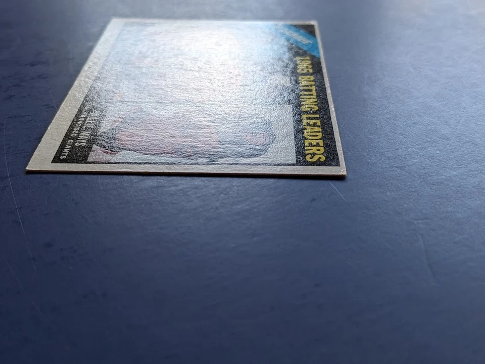 1966 Topps - Líderes de bateo de la Liga Nacional #215 Roberto Clemente Hank Aaron Willie Mays Salón de la fama Foto 3 de 4