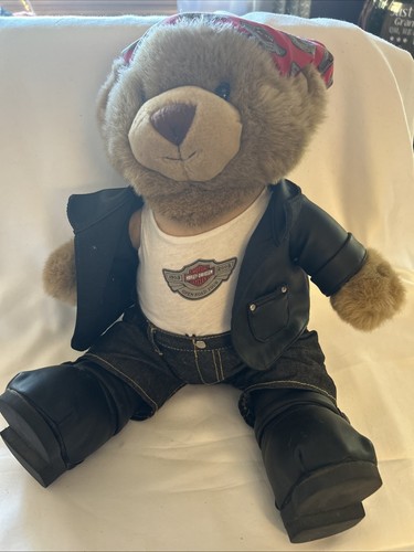 2003 Harley Davidson Bear 100th Anniversary Open Road Tour Plush Clothes Boots