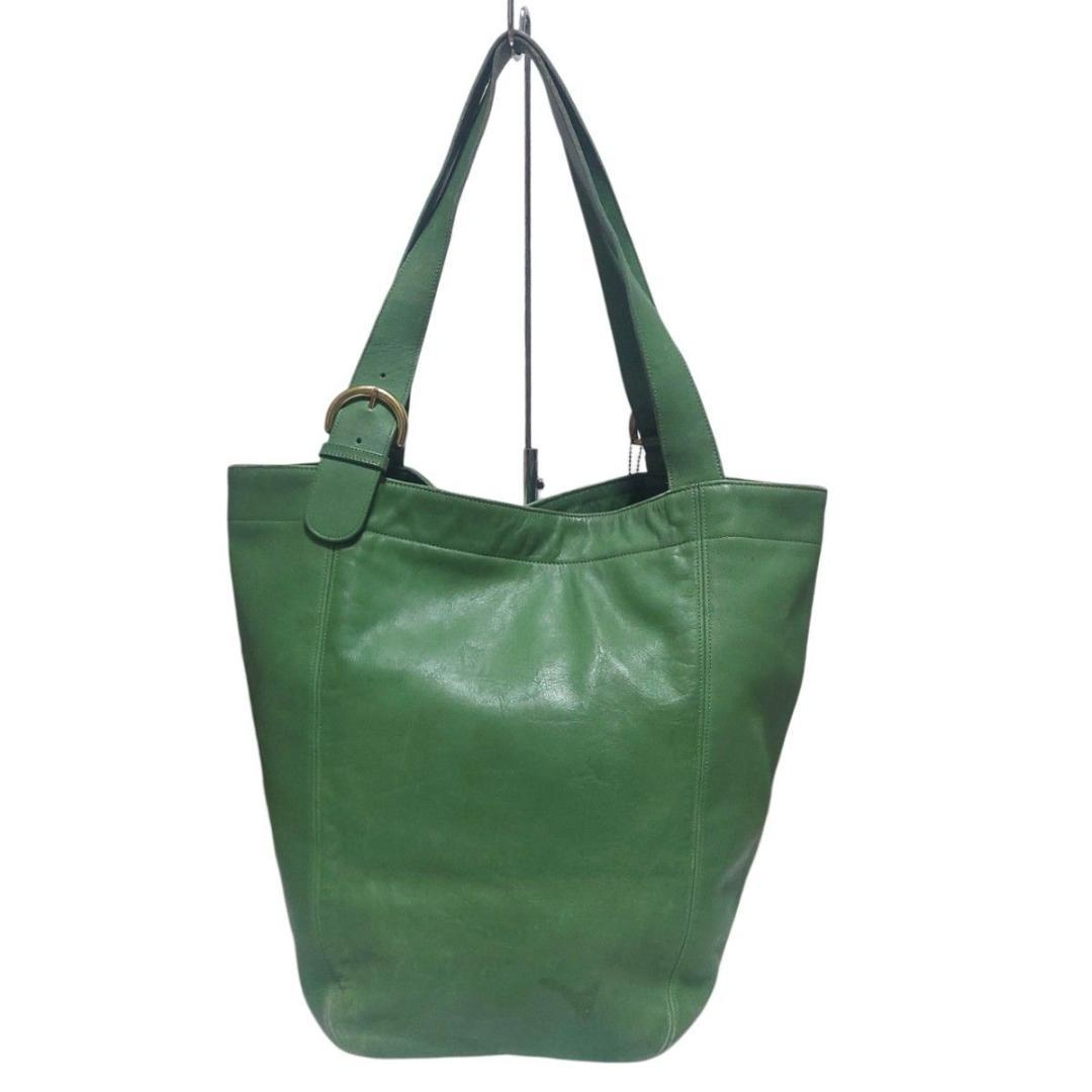 極美品 Rare Coach Duffle Sac XL Lime Green Vintage COACH 4082 Soho Duffle XL Tote Bag Leather Leaf Green