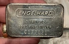 Vintage Engelhard 10 Troy Ounce .999+ Fine Silver Bar C Serial Free Shipping PQ