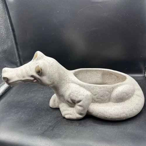 ROYAL HAEGER 10 1/2" CROCODILE PLANTER REPTILE