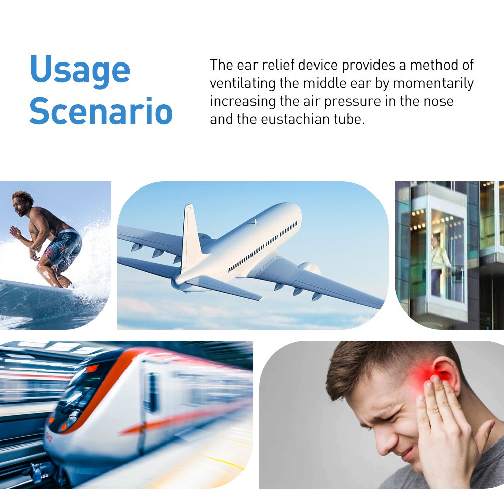 Electric Ear Pressure Relief Device Eustachian Tube Unblocker Balances Tinnitus