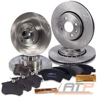 4X Bremsscheibe + BremsbelÄGe Vorne + Hinten FÜR Renault Megane 2 Scenic 2