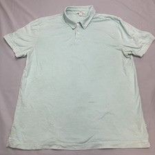 James Perse Standard Shirt Mens Large Sz 3 Green Polo Supima Cotton USA Casual