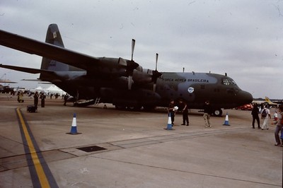 Aircraft slide - Brazilian AF Lockheed C-130 Hercules 191-06 @ RIAT - 35mm slide