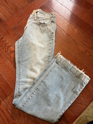 GAP Women's LONG AND LEAN Light Blue Boot-Cut Leg Jeans Sz 6