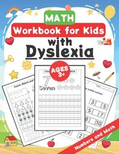 Math Workbook for Kids with Dyslexia: Handwriting Practice Book For Preschoolers