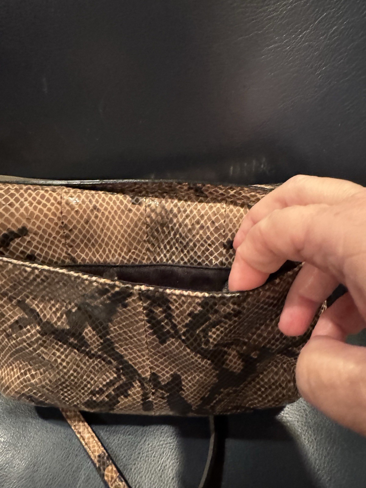 COACH Soho Python Embossed Leather Snakeskin Prin… - image 4