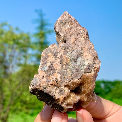 Zeolite arancione rara naturale 103G con esemplare minerale di apofillite - Foto 19 di 20