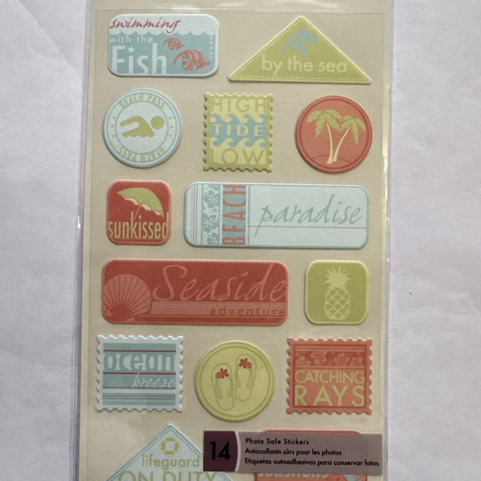 Pegatinas Sticko Style EK Success Getaways 14 pegatinas playa Foto 2 de 3