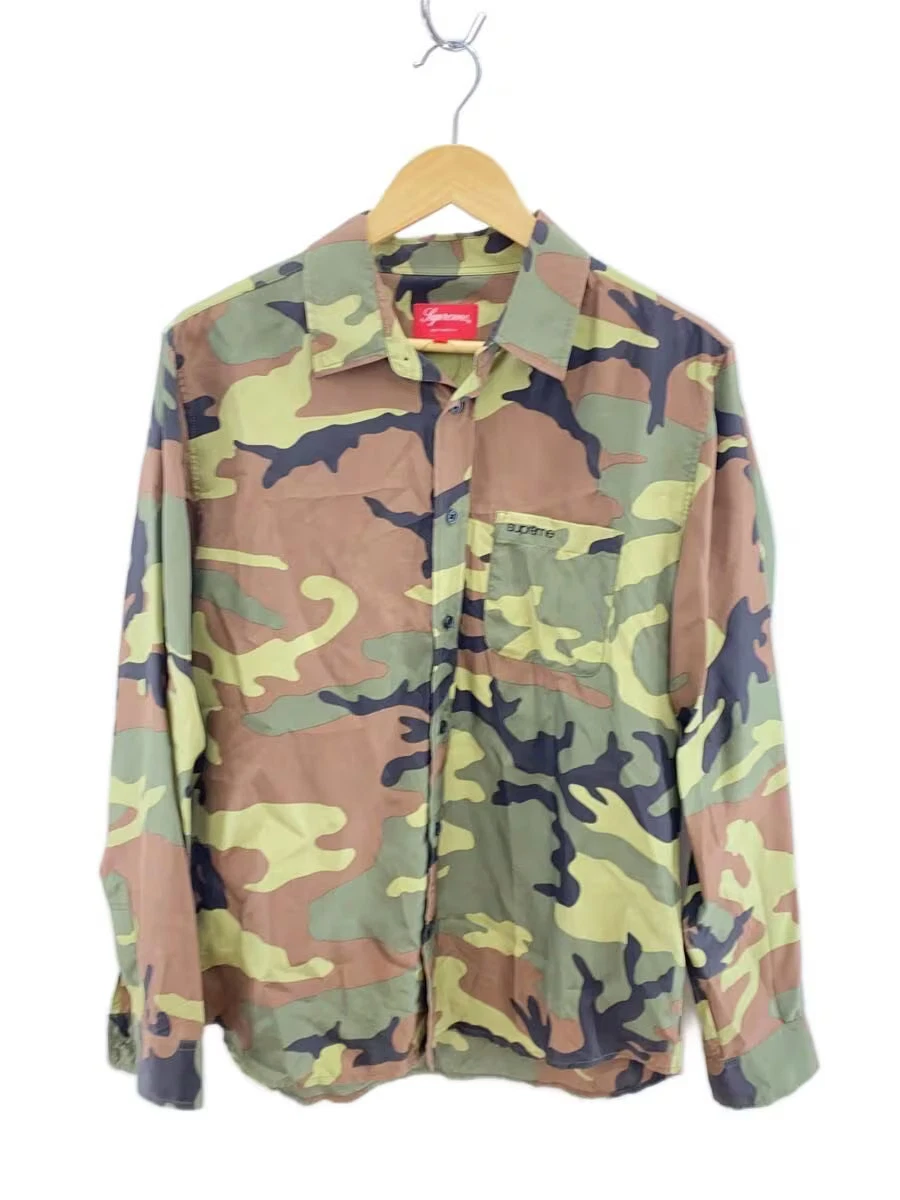 Supreme Camouflage Long Sleeve Casual Button-Down Shirts for Men