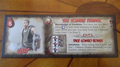 GUY Kickstarter EXCLUSIVE Run Fight or Die ZOMBIE FANATIC Promo RICHARD LAUNIUS