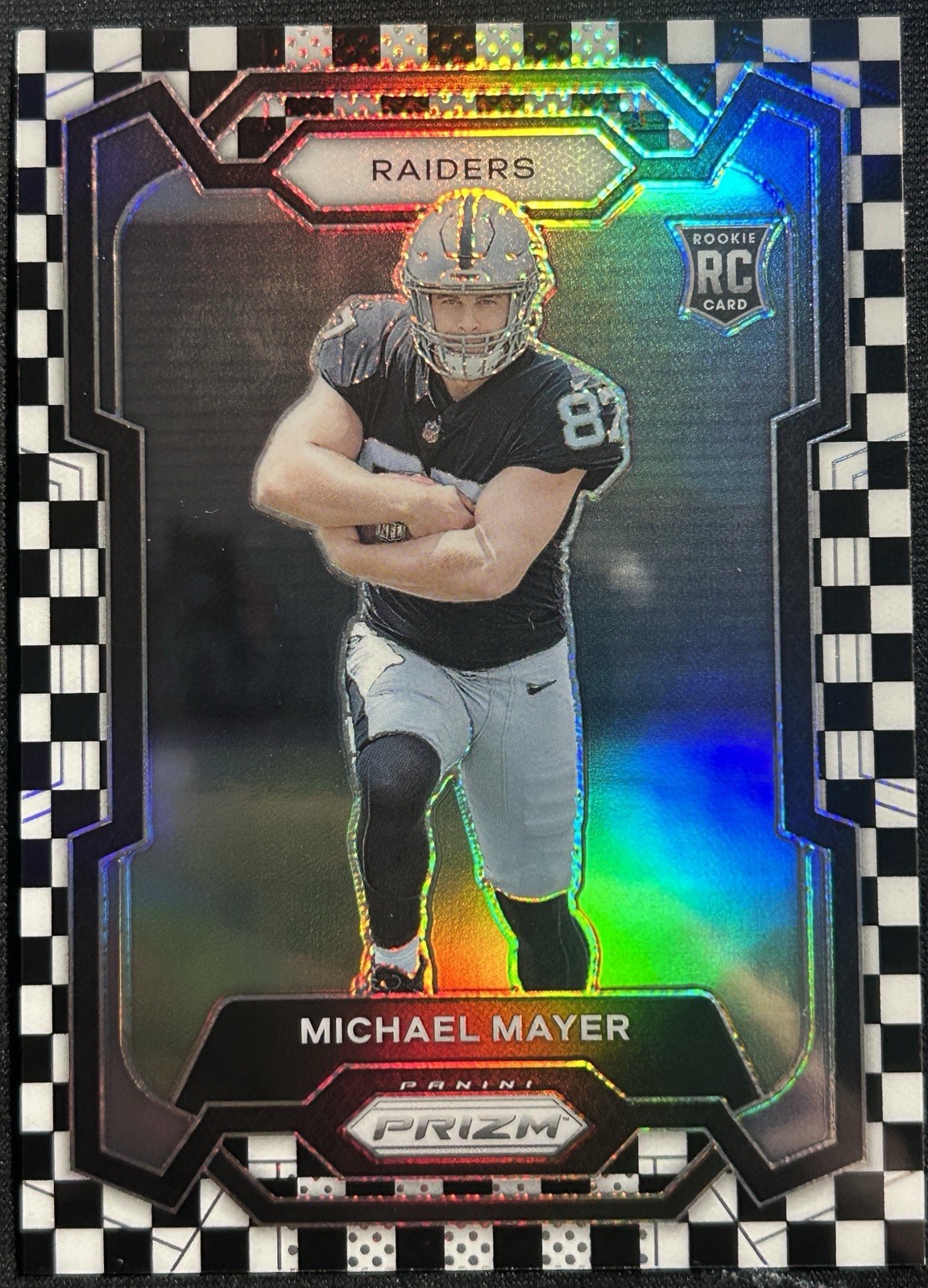 2023 Panini Prizm - Rookies Michael Mayer #361 Black & White Checker Prizm (RC)