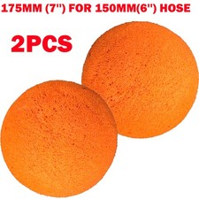 2X 175mm (7'') For 150mm(6'') Hose Hose Concrete Pump Clean Out Sponge Balls NEW