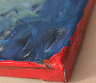 Ravyn W Signed Abstract Canvas Painting 2026 Unframed Medium — photo 2