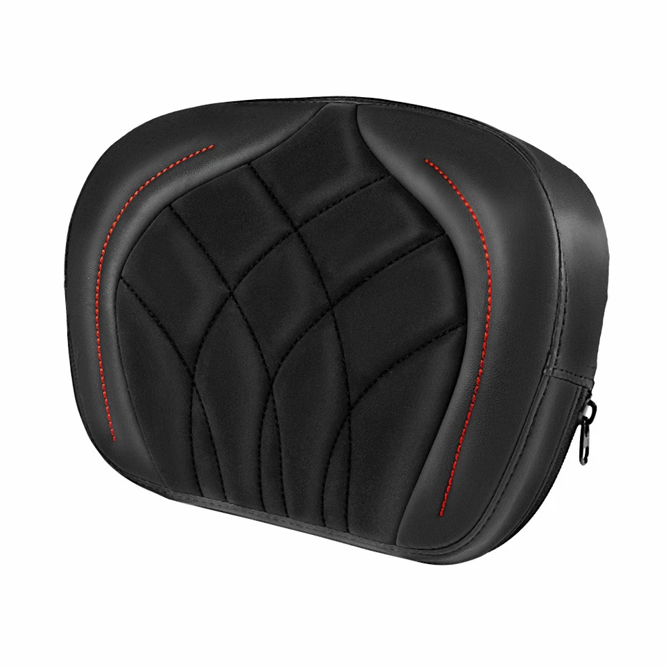Задняя спинка Sissy Bar Pad с черной строчкой для Harley Touring 1987-2025 США - Изображение 3 из 4